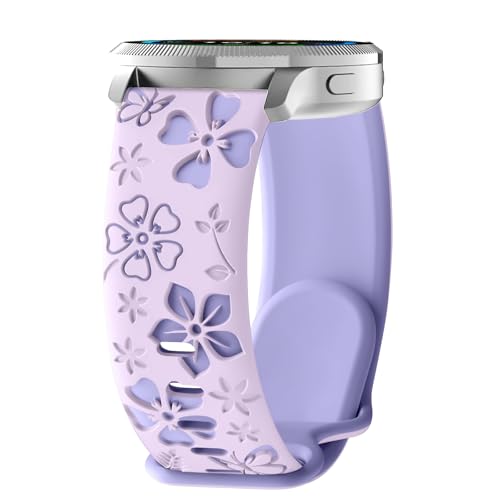 22mm 交換バンド シリコン Huawei Xiaomi Amazfit Garmin Samsung Ticwatch 用 バンド 替えストラップ おしゃれ 軽量 柔らかい 耐汗性 交換用バンド ベルト 可愛い ストラップ 替えベルト おしゃれ スポーツ 交換ベルト (紫 - 22mm) 送料無料(2)