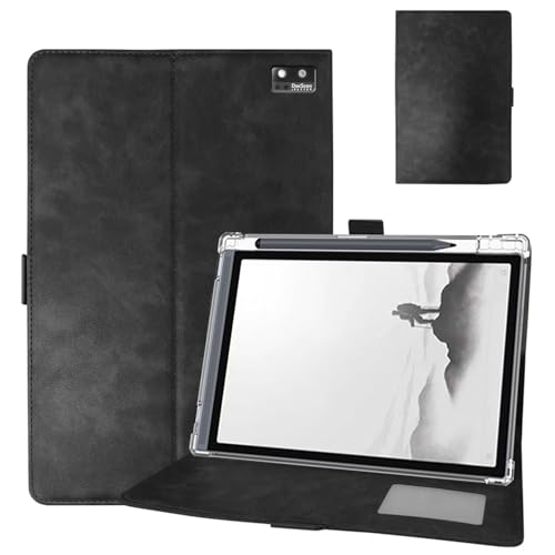 iFLYTEK AINOTE Air 2 電子ペーパー ケース きスタンド機能付き 手帳型ケース高級PU レザー 全面保護型 超軽量 傷つけ防止 耐久性iFLYTEK AINOTE Air 2 電子ペーパー 8.2インチ用 スマートカバー (ブラック)