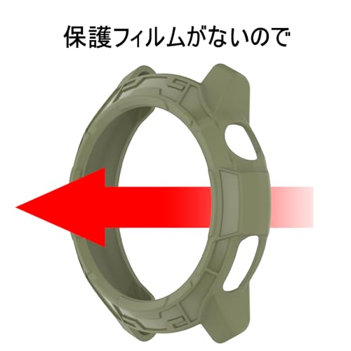 deer-shopのCOROS (カロス) PACE Pro ケース シリコン材質 保護ケース カバー 衝撃吸収 超軽量 柔軟 衝撃防止 擦り傷防止 保護カバー COROS (カロス) PACE Pro (グリーン)｜アングル2