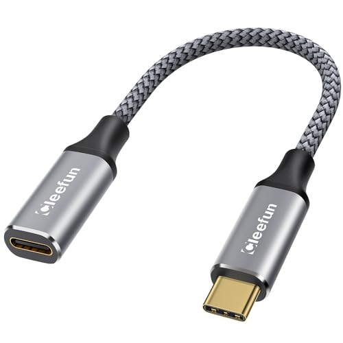 USB C 延長ケーブル 0.3m USB 3.1 Gen2 (10Gbps) Type-C 延長 30cm100W / 5A PD急速充電 タイプc 延長コード ラップトップ / タブレット / スマートホン / バブ / ワイヤレス充電器 / 防犯カメラなどUSB-Cデバイスに対応