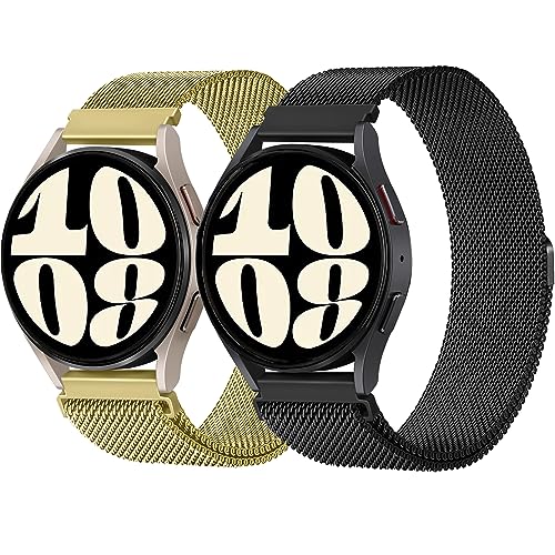 Galaxy Watch 7 / 6 / 5 / 4 40mm 44mm バンド amazfit gtr mini / gts4 mini ベルト ステンレス 通気 スメタルメッシュ レディース メンズ