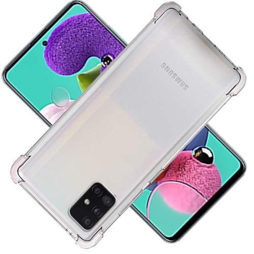 Galaxy A51 5G ケース クリア カバー TPU 保護ケース カバー背面 プロテクター ソフト 透明 耐衝撃 滑り止め すり傷防止 薄型 軽量 スリム 携帯便利