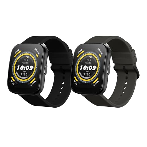 Huami Amazfit Bip 5 Unity / Amazfit Bip 5 / Amazfit GTR 4 ベルト シリコン バンド ソフト TPU 耐久性 スポーツ 運動 アウトドア 散歩 ウォーキング ジョギング ランニング ジム 筋トレ ヨガ 黒色 / グレー