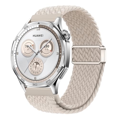 Huawei Watch GT 6 Pro GT 6 GT 5 Pro GT 5 4 46mm Huawei Watch 5 4 46mm Ultimate 2 Ultimate ベルト 22mm バンド 交換ベルト 編組ストラップ 磁気バックル付き 交換用ストラップ 用ベルト - スターライト