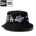 NEWERA ニューエラ 正規品 バケットハット バケハ 帽子 ハット ロサンゼルス ドジャース LA ロゴ ワッペン パッチ 刺繍 ユニセックス メンズ レデ...