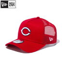 NEWERA ニューエラ 広島 カープ Carp キャップ CAP 帽子 9FORTY A-Frame 野球 メッシュキャップ メンズ レディース ユニセックス スカーレット 赤 レッドの商品画像