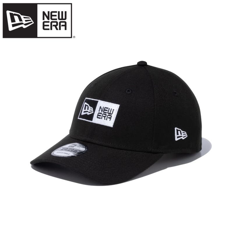Rakuten - NEWERA ニューエラ NEW ERA 正規品 キャップ CAP 帽子 9FORTY ボックスロゴ ロゴ 刺繍 ワンポイント シンプル ユニセックス メンズ レディース 黒 ブラック 13552085