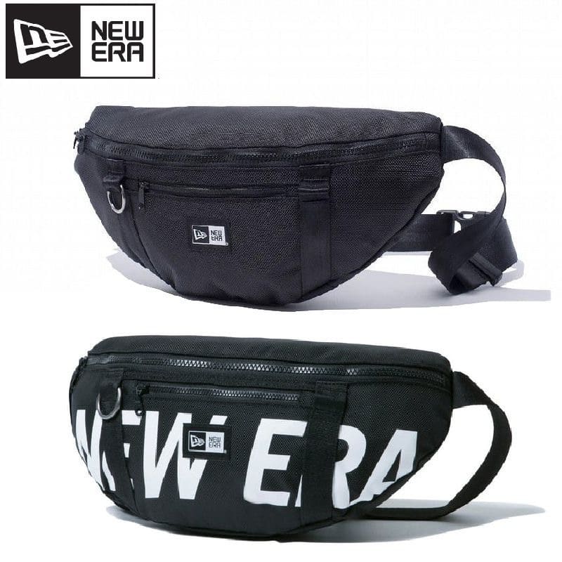 NEWERA ニューエラ ウエストバッグ ショルダー バッグ バナナ ワンショルダー ボディバッグ カバン 鞄 ユニセックス メンズ レディース 黒 ブラック 無地 ロゴ