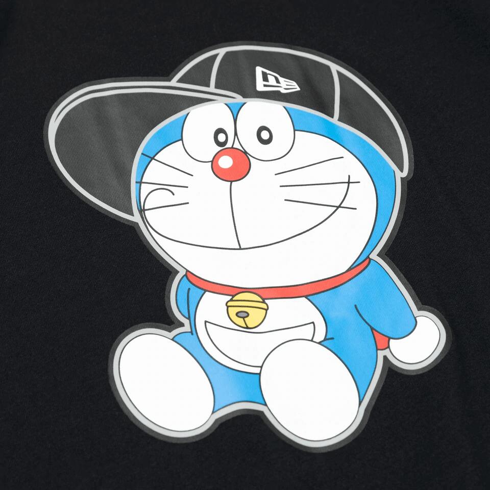 NEWERA ニューエラ ドラえもん コラボ 半袖 Tシャツ 半袖Tシャツ バックプリント どらえもん doraemon コットン 綿 ユニセックス メンズ レディース 黒 ブラック