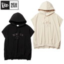NEWERA ニューエラ 正規品 レディース フレンチスリーブ 半袖 パーカー フーディー プルパーカー 裏毛 スウェット ウィメンズ 女性用 アイボリー 黒 ...