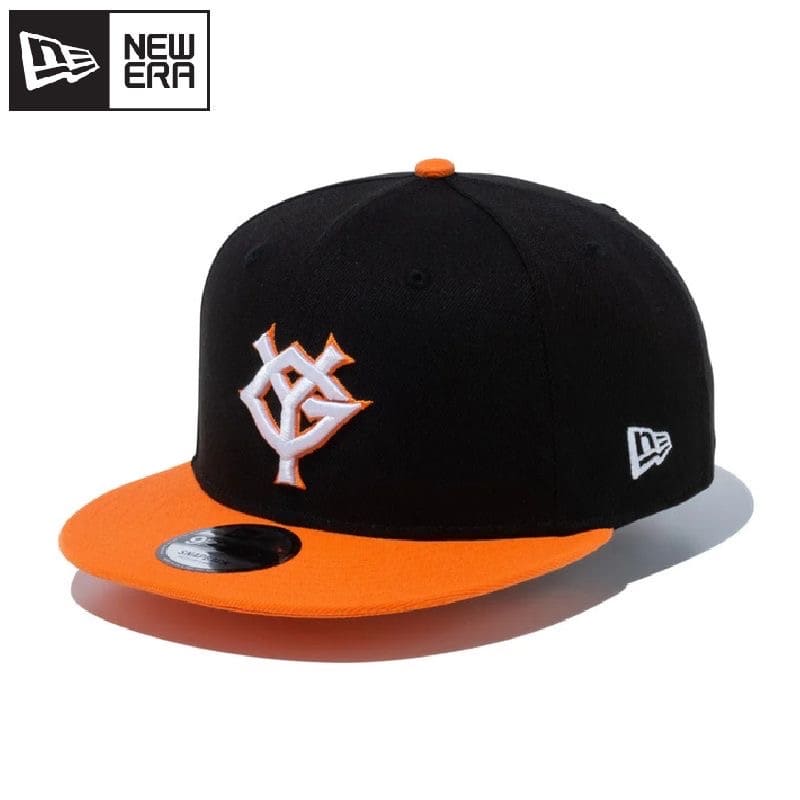 NEWERA ニューエラ 9FIFTY 読売 ジャイアンツ 巨人 キャップ CAP 帽子 ストレートキャップ 野球 メンズ レディース ユニセックス アジャスター バイカラー オレンジ 黒 ブラック