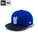 NEWERA ニューエラ 9FIFTY 横浜 DeNA ベイスターズ キャップ CAP 帽子 9FIFTY ストレートキャップ 野球 メンズ レディース ユニセックス アジャスター バイカラー ライトロイヤル 青 ブルー ネイビー