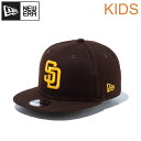NEWERA ニューエラ キッズ ユース キャップ CAP 帽子 サンディエゴ パドレス SD 9FIFTY ロゴ 刺繍 ユニセックス 男の子 女の子 子供用 ...