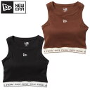 NEWERA ニューエラ 正規品 レディース タンクトップ ブラトップ アメリカンスリーブ アメスリ カップ付 インナー ロゴ ウィメンズ 女性用 ブラウン 黒...