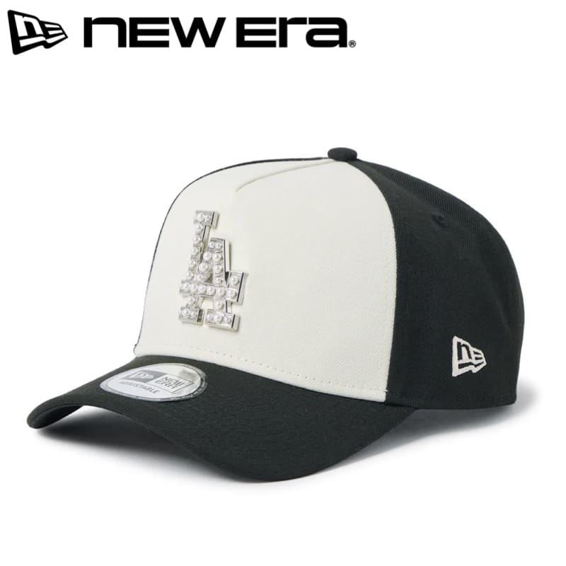 Rakuten - NEWERA ニューエラ 正規品 ロサンゼルス ドジャース LA キャップ CAP 帽子 9FORTY AF パール バッジ メタル ロゴ MLB ユニセックス メンズ レディース ツートン 黒 ブラック 白 ホワイト 14744960