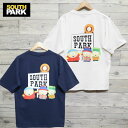 【送料無料】メンズ サウスパーク SOUTH PARK アニメ 半袖 Tシャツ ティーシャツ プリントTシャツ プリント ユニセックス レディース 白 ホワイト 紺 ネイビー