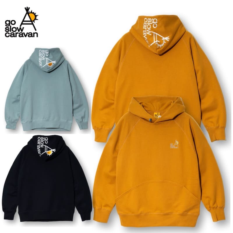 【送料無料】ゴースローキャラバン goslowcaravan 長袖 裏毛 パーカー フーディー プルオーバー フード..