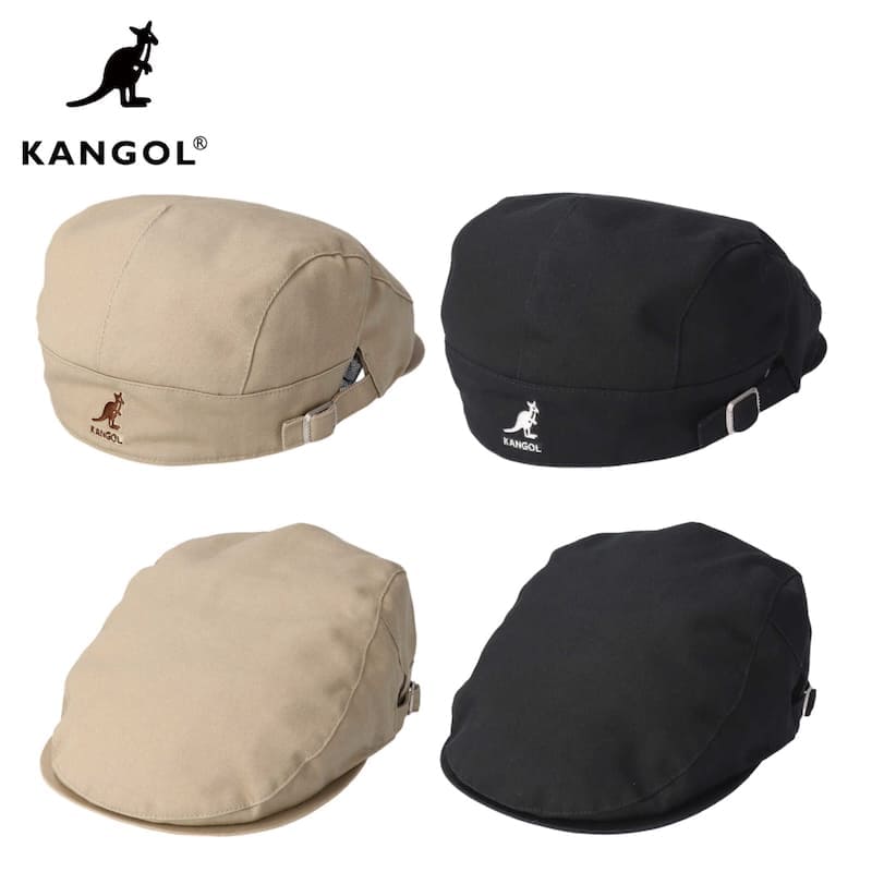 Rakuten - 【送料無料】KANGOL カンゴール 正規品 ハンチング HAT 帽子 綿 コットン カンガルー 日本限定 レディース ユニセックス ベージュ ブラック L XL