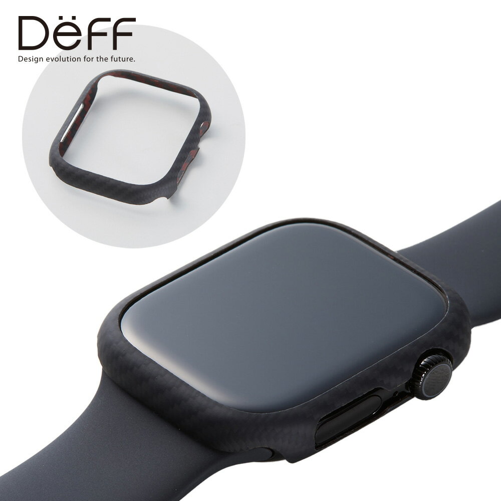 Deff ディーフ カバー DURO for Apple Watch 10 46mm 用 マットブラック 保護カバー ケース