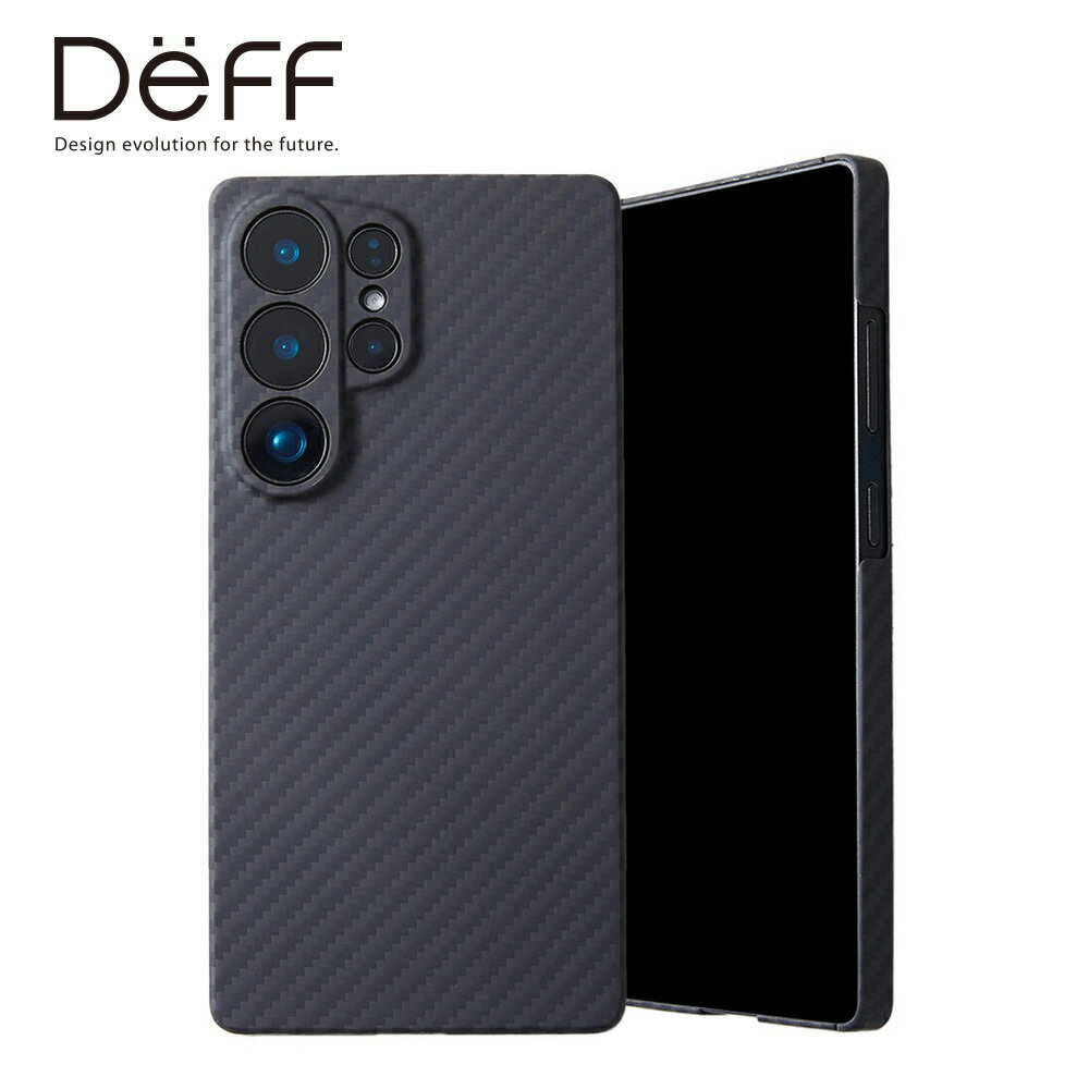 Rakuten - 【ポイント10倍】Deff ディーフ Galaxy S25 Ultra スマホケース カバー アラミド繊維 薄型 耐衝撃 軽量 ケブラー 100% 頑丈 高耐久性 電波に影響しない DURO【送料無料】