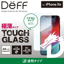 【アウトレット/箱汚れ】TOUGH GLASS for iPhone XR 透明クリア DT-X フレームレスタイプ