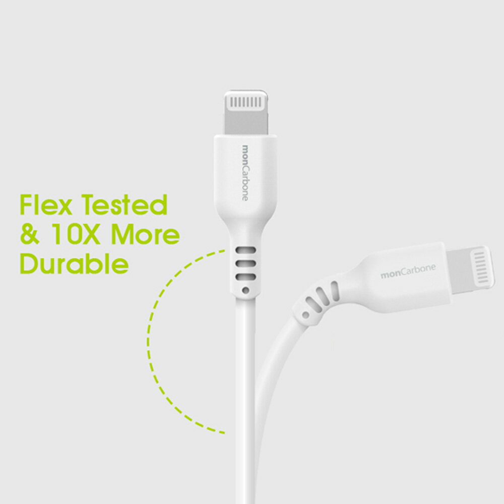 【Apple社公認MFi取得製品】monCarbone KOBRA III Fast Charge MFi USB-C to Lightning 壊れにくい耐久性に優れた C to Lightningケーブル
