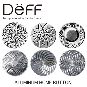 【Deff直営ストア】HAND MADE ALUMINUM HOME BUTTON雅(MIYABI)/艶(ADE)/豪(GOU)/響（HIBIKI)/凛（RIN)/風（KAZE)　iPad Air対応※iPhone5sでは装着すると指紋認証がご利用いただけません。