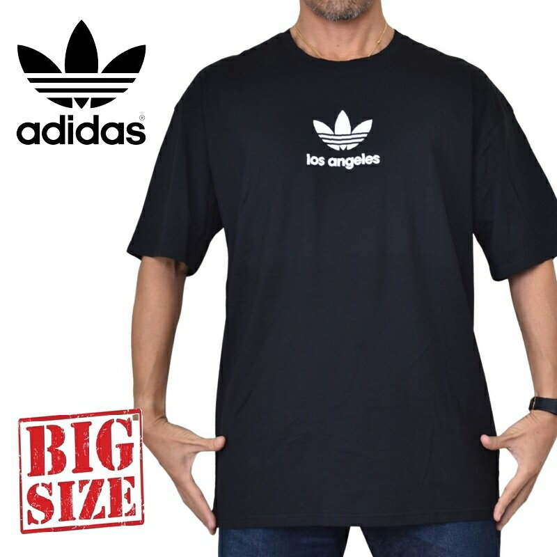大きいサイズ メンズ adidas アディダス originals オリジナルス クルーネック 半袖Tシャツ LA限定 Los Angeles XXL 6XO