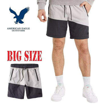 アメリカンイーグル AMERICAN EAGLE ジョガーショートパンツ ナイロンショーツ ハーフパンツ XL XXL 大きいサイズ メンズ あす楽