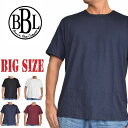 BROWN BAG LIQUOR ブラウンバッグリカー 無地 クルーネック 半袖Tシャツ 黒 白 ネイビー XXL XXXL 大きいサイズ メンズ M便 1/1