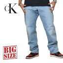 カルバン・クライン CK Calvin Klein Jeans カルバンクライン デニムパンツ ジーパン ジーンズ スリムストレート 40インチ 大きいサイズ メンズ あす楽