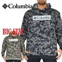 COLUMBIA コロンビア スウェットパーカー プルオーバーフーディー 迷彩 カモフラ Logo Printed 裏起毛 海外USAモデル XL XXL 大きいサイズ メンズ あす楽