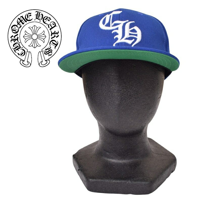 CHROME HEARTS クロムハーツ ベースボールキャップ 帽子 刺繍　CH Hat Baseball Cap 青 ブルー