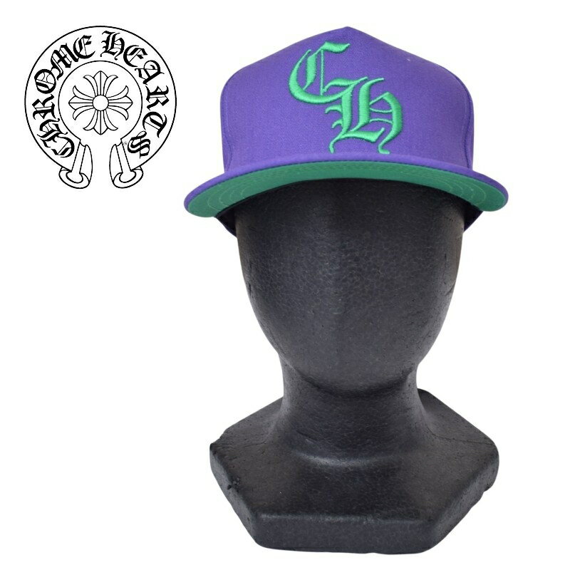 CHROME HEARTS クロムハーツ ベースボールキャップ 帽子 刺繍　CH Hat Baseball Cap 紫 パープル