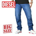 DIESEL ディーゼル デニムパンツ ジーンズ レギュラー ストレート WAYKEE 084RM STRETCH 38インチ 大きいサイズ メンズ あす楽