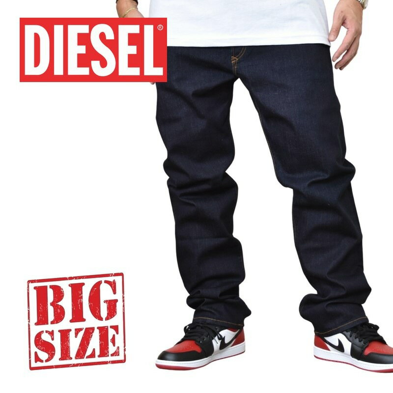 DIESEL ディーゼル デニムパンツ ジーンズ REGULAR SLIM TAPERED テーパード ストレッチ BUSTER R0841 STRETCH 38 40インチ 大きいサイズ メンズ