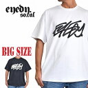 EYEDY アイディー 半袖Tシャツ TEAM S 半袖Tシャツ 黒 ブラック サンド XXL XXXL 大きいサイズ メンズ 