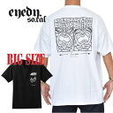 EYEDY アイディー TIKI TWO FACE 半袖Tシャツ 黒 白 ブラック ホワイト XXL XXXL 大きいサイズ メンズ M便 1/1