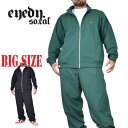 EYEDY アイディー CLASSIC SET ワンポイント セットアップ スウェット ワンポイント 黒 緑 ブラック グリーン XXL XXXL 大きいサイズ...
