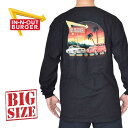 IN-N-OUT BURGER インアンドアウトバーガー 長袖Tシャツ ロンT LAS VEGAS ラスベガス 黒 ブラック XL XXL XXXL 大きいサイズ メンズ