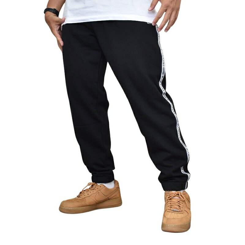 大きいサイズ メンズ LACOSTE ラコステ LOGO STRIPE JOGGERS スウェット パンツ サイドロゴ ブラック 黒 ブラウン 茶色 XXL XXXL XXXXL