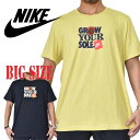 NIKE ナイキ ロゴプリント 半袖Tシャツ 黒 ブラック 黄色 イエロー XL XXL XXXL 大きいサイズ メンズ