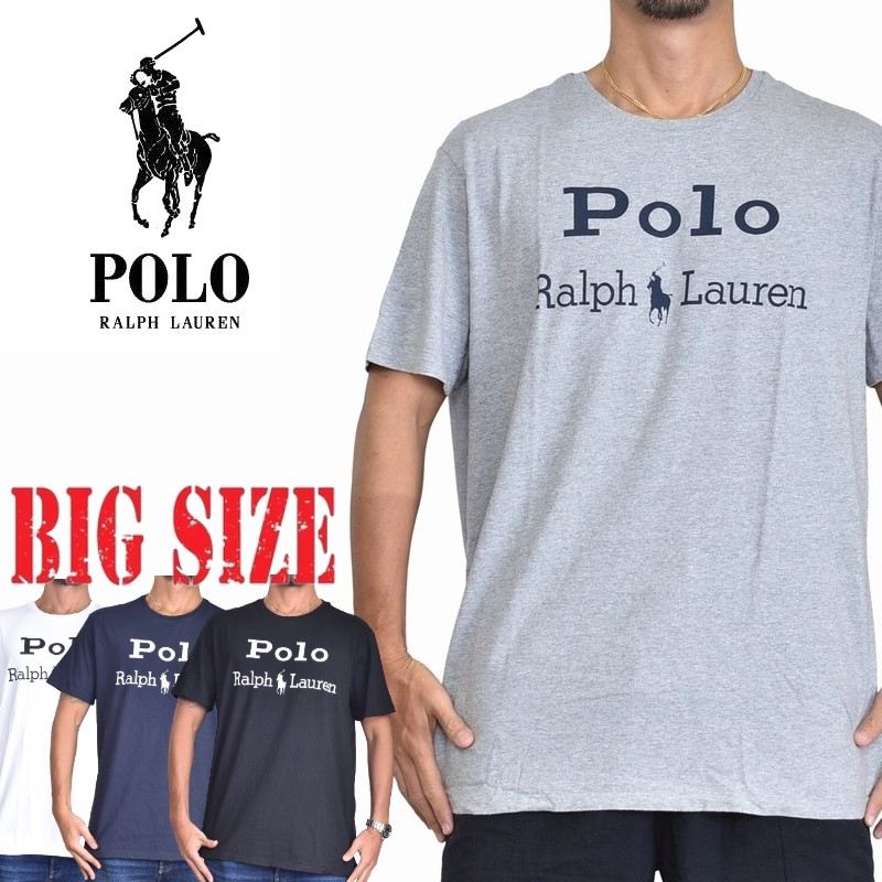 ポロ ラルフローレン POLO Ralph Lauren ワンポイント クルーネック 半袖Tシャツ XL XXL 大きいサイズ メンズ