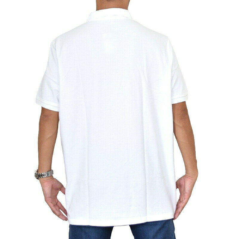 ポロラルフローレン POLO RALPH LAUREN ポロベアー 鹿の子 半袖ポロシャツ classic fit 白 ホワイト XL XXL 大きいサイズ メンズ あす楽