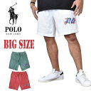 ポロラルフローレン POLO RALPH LAUREN アロハロゴ ショーツ ハーフパンツ ショートパンツ 裏起毛スウェット XL XXL 大きいサイズ メンズ あす楽