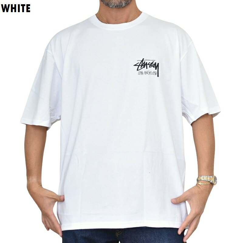 大きいサイズメンズ STUSSY ステューシー半袖 Tシャツ LA限定 ロサンゼルス Los Angeles XL