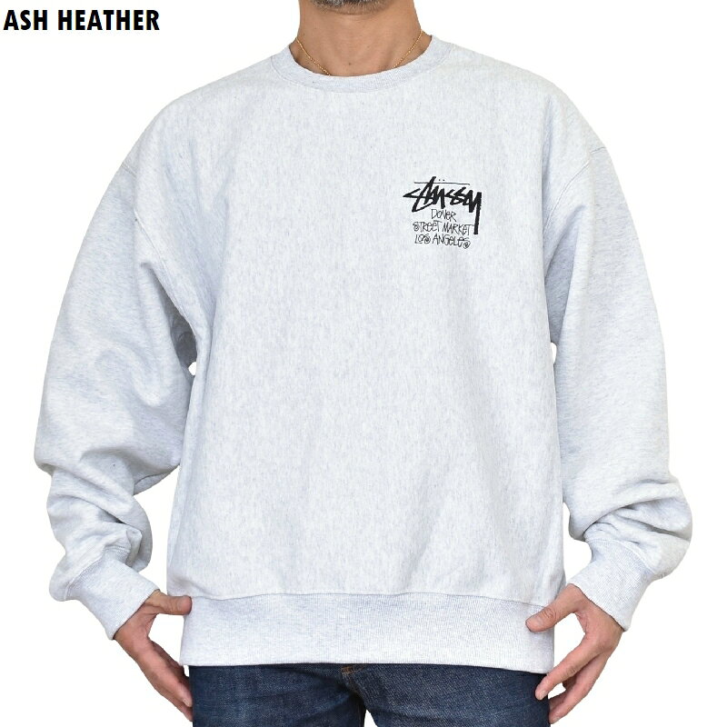 大きいサイズメンズ STUSSY ステューシー クルーネック スウェットシャツ ドーバー...