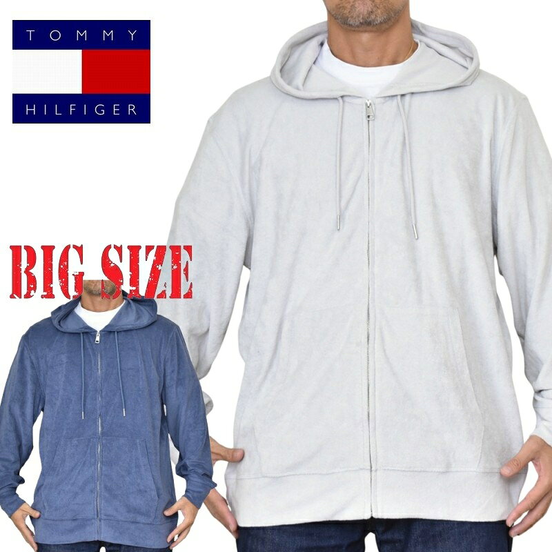 トミーヒルフィガー フロントジップ パーカー　S or Lサイズ TOMMY HILFIGER(トミーヒルフィガー) / ジップパーカー/XL/コットン