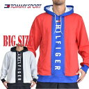 大きいサイズ メンズ TOMMY HILFIGER トミーヒルフィガー スウエット プルオーバー パーカー 裏起毛 XL XXL XXXL あす楽