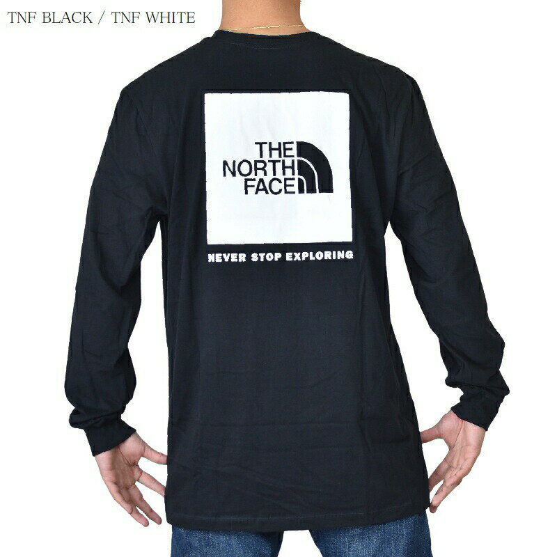 ノースフェイス ロンT 長袖 Tシャツ ボックスロゴ バックプリント XL XXL XXXL USAモデル Long Sleeve Box NSE Tee THE NORTH FACE 大きいサイズ メンズ [M便 1/1]